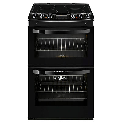 Zanussi ZCV46200BA Double Electric Oven, Black